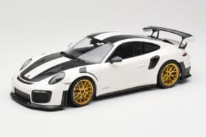 Porsche 911 991.2 GT2 RS Weissach Package White With Golden Wheels Minichamps 1:18 153068308 Diecast