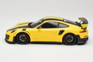 Porsche 911 991.2 GT2 RS Weissach Package Yellow with Black Wheels Minichamps 1:18 155068311 Diecast — photo 3 of 6