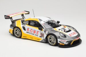 Porsche 911 991.2 GT3 R Rowe Racing #98 N. Muller / R. Dumas / M. Jaminet 24 Hours of Spa 2019 Minichamps 1:18 155196098 Diec — photo 4 of 6