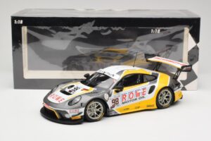 Porsche 911 991.2 GT3 R Rowe Racing #98 N. Muller / R. Dumas / M. Jaminet 24 Hours of Spa 2019 Minichamps 1:18 155196098 Diec — photo 6 of 6