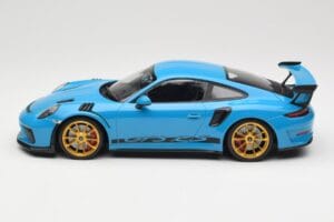 Porsche 911 991.2 GT3 RS Blue With Golden Wheels Minichamps 1:18 155068222 Diecast — photo 3 of 6