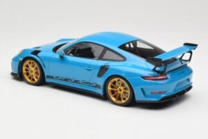 Porsche 911 991.2 GT3 RS Blue With Golden Wheels Minichamps 1:18 155068222 Diecast — photo 5 of 6