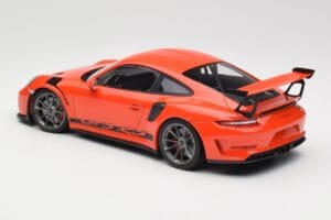 Porsche 911 991.2 GT3 RS Lava Orange & Silver Wheels Minichamps 1:18 155068225 Diecast — photo 5 of 6