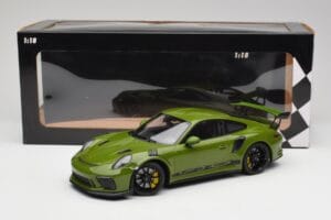 Porsche 911 991.2 GT3 RS Lizard Green With Black Wheels Minichamps 1:18 155068233 Diecast — photo 6 of 6