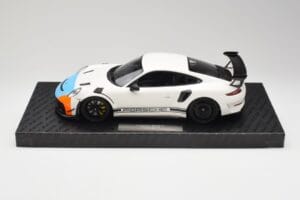 Porsche 911 991.2 GT3 RS Manthey Racing White & Blue & Orange Minichamps 1:18 MR-911-GT3RS-1805 Diecast