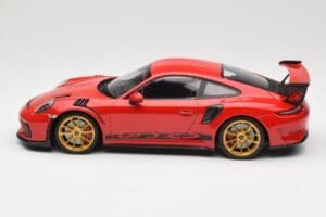 Porsche 911 991.2 GT3 RS Red With Golden Wheels Minichamps 1:18 155068220 Diecast — photo 3 of 6