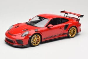 Porsche 911 991.2 GT3 RS Red With Golden Wheels Minichamps 1:18 155068220 Diecast