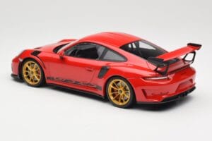 Porsche 911 991.2 GT3 RS Red With Golden Wheels Minichamps 1:18 155068220 Diecast — photo 5 of 6