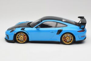 Porsche 911 991.2 GT3 RS Weissach Package Blue & Golden Wheels Minichamps 1:18 153068232 Diecast — photo 3 of 6
