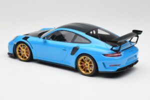 Porsche 911 991.2 GT3 RS Weissach Package Blue & Golden Wheels Minichamps 1:18 153068232 Diecast — photo 5 of 6