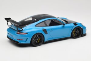 Porsche 911 991.2 GT3 RS Weissach Package Shark Blue Black Magnesium Wheels Minichamps 1:18 153068224 Diecast — photo 2 of 6