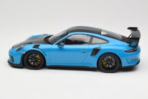 Porsche 911 991.2 GT3 RS Weissach Package Shark Blue Black Magnesium Wheels Minichamps 1:18 153068224 Diecast — photo 3 of 6