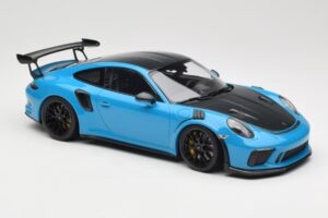 Porsche 911 991.2 GT3 RS Weissach Package Shark Blue Black Magnesium Wheels Minichamps 1:18 153068224 Diecast — photo 4 of 6