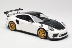 Porsche 911 991.2 GT3 RS Weissach Package White Golden Magnesium Wheels Minichamps 1:18 153068238 Diecast — photo 4 of 6