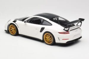 Porsche 911 991.2 GT3 RS Weissach Package White Golden Magnesium Wheels Minichamps 1:18 153068238 Diecast — photo 5 of 6
