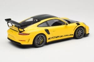 Porsche 911 991.2 GT3 RS Yellow Weissach Package Platinum Wheels Minichamps 1:18 155068221 Diecast — photo 2 of 6