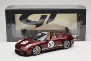 Porsche 911 991.2 Speedster Heritage Edition Cherry Metallic GT Spirit 1:18 GT929 Resin — photo 6 of 6