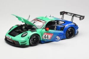 Porsche 911 992 GT3 R Falken #44 D. Eriksson / T. Heinemann 24 Hours of Nurburgring 2023 Minichamps 1:18 113236344 Diecast — photo 2 of 8