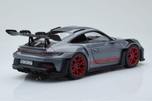 Porsche 911 992 GT3 RS Arctic Grey Pyro Red Norev 1:18 187350 Diecast — photo 3 of 8