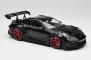 Porsche 911 992 GT3 RS Black & Red Wheels & Black Decor Minichamps 1:18 153062240 Diecast — photo 4 of 6