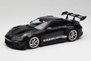 Porsche 911 992 GT3 RS Black With Silver Wheels Minichamps 1:18 155062231 Diecast