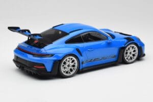 Porsche 911 992 GT3 RS Blue & Silver Wheels & Black Decor Minichamps 1:18 153062234 Diecast — photo 2 of 6