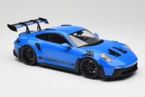 Porsche 911 992 GT3 RS Shark Blue & Black Wheels Minichamps 1:18 153062233 Diecast — photo 4 of 6