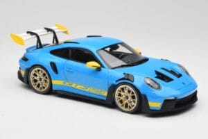 Porsche 911 992 GT3 RS Shark Blue & Yellow Decor Concept Minichamps 1:18 911992001 Diecast — photo 6 of 8