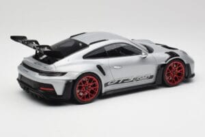 Porsche 911 992 GT3 RS Silver & Red Wheels Minichamps 1:18 153062241 Diecast — photo 2 of 6