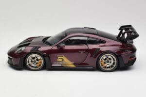 Porsche 911 992 GT3 RS Ultraviolet & Silver Wheels Minichamps 1:18 110062029 Diecast — photo 4 of 8