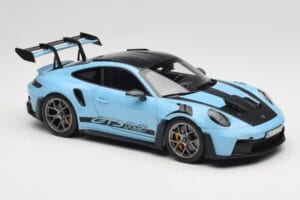 Porsche 911 992 GT3 RS Weissach Pack Gulf Blue Norev 1:18 187367 Diecast — photo 6 of 8
