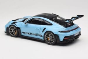 Porsche 911 992 GT3 RS Weissach Pack Gulf Blue Norev 1:18 187367 Diecast — photo 7 of 8
