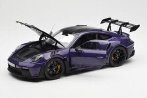 Porsche 911 992 GT3 RS Weissach Package Ultraviolet Norev 1:18 187368 Diecast — photo 2 of 8