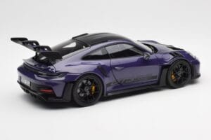 Porsche 911 992 GT3 RS Weissach Package Ultraviolet Norev 1:18 187368 Diecast — photo 3 of 8