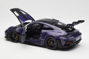 Porsche 911 992 GT3 RS Weissach Package Ultraviolet Norev 1:18 187368 Diecast — photo 5 of 8