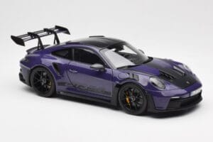Porsche 911 992 GT3 RS Weissach Package Ultraviolet Norev 1:18 187368 Diecast — photo 6 of 8