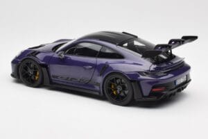 Porsche 911 992 GT3 RS Weissach Package Ultraviolet Norev 1:18 187368 Diecast — photo 7 of 8