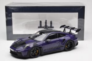 Porsche 911 992 GT3 RS Weissach Package Ultraviolet Norev 1:18 187368 Diecast — photo 8 of 8