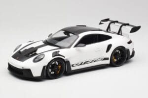 Porsche 911 992 GT3 RS White & Black Wheels Minichamps 1:18 155062230 Diecast