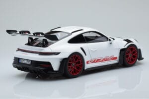 Porsche 911 992 GT3 RS White Pyro Red Norev 1:18 187352 Diecast — photo 3 of 8