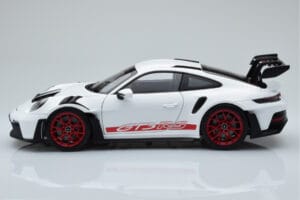 Porsche 911 992 GT3 RS White Pyro Red Norev 1:18 187352 Diecast — photo 4 of 8