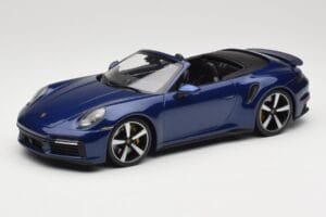 Porsche 911 992 Turbo S Cabriolet Blue Metallic Minichamps 1:18 155069081 Diecast