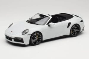 Porsche 911 992 Turbo S Cabriolet White Metallic Minichamps 1:18 155069080 Diecast