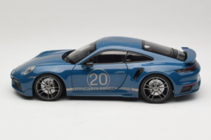 Porsche 911 992 Turbo S Coupe Sport Design Blue Minichamps 1:18 113069073 Diecast — photo 4 of 8