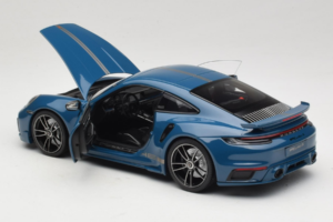 Porsche 911 992 Turbo S Coupe Sport Design Blue Minichamps 1:18 113069073 Diecast — photo 5 of 8