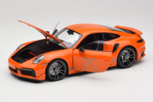 Porsche 911 992 Turbo S Coupe Sport Design Orange Minichamps 1:18 113069074 Diecast — photo 2 of 8