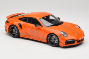 Porsche 911 992 Turbo S Coupe Sport Design Orange Minichamps 1:18 113069074 Diecast — photo 6 of 8