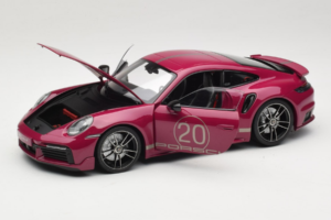 Porsche 911 992 Turbo S Coupe Sport Design Red Minichamps 1:18 113069075 Diecast — photo 2 of 8