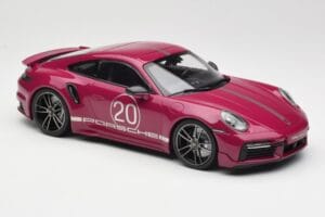 Porsche 911 992 Turbo S with Sport Design Package Red Minichamps 1:18 155069172 Diecast — photo 4 of 6