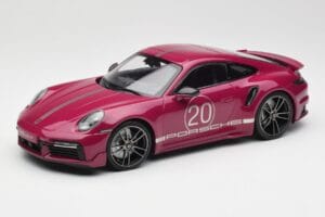 Porsche 911 992 Turbo S with Sport Design Package Red Minichamps 1:18 155069172 Diecast